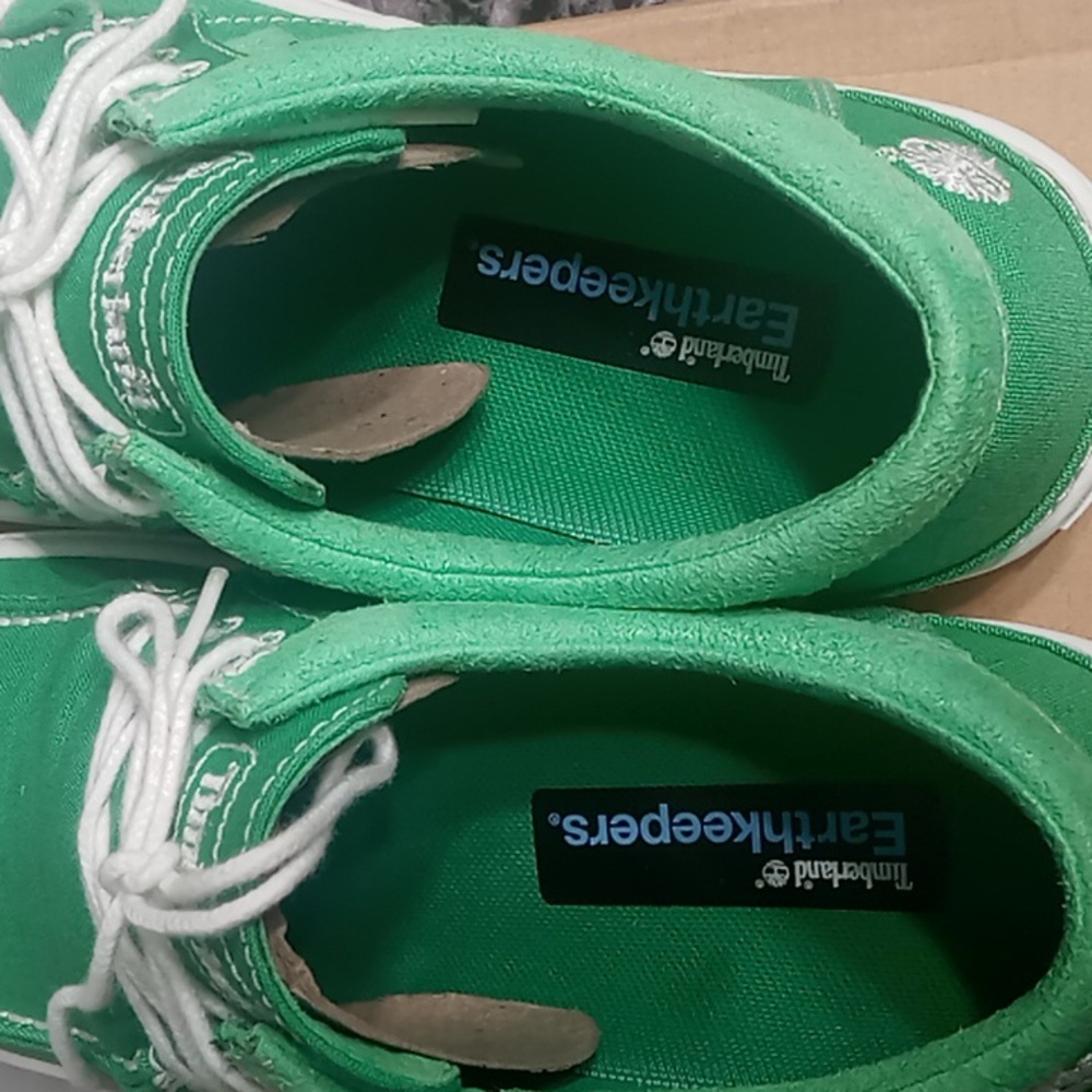 Timberland Men's Green Casual Shoes Size 8 In Excellent Condition - Picture 5 of 8
